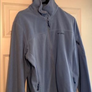 Light blue Columbia zip up fleece